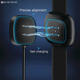 Muvit Watch charger Magnetic USB Charging Dock Portable For Fitbit Sense and Versa 3 smartwatch- Black